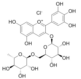 氯化飞燕草素-3-O-芸香糖苷，分析标准品,HPLC≥95%