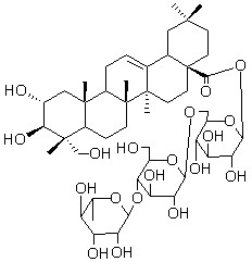 积雪草酸-28-O-鼠李糖(1-4)葡萄糖(1-6)葡萄糖苷，分析标准品,HPLC≥95%