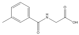 N-(间甲苯甲酰)基甘氨酸,分析标准品,HPLC≥98%