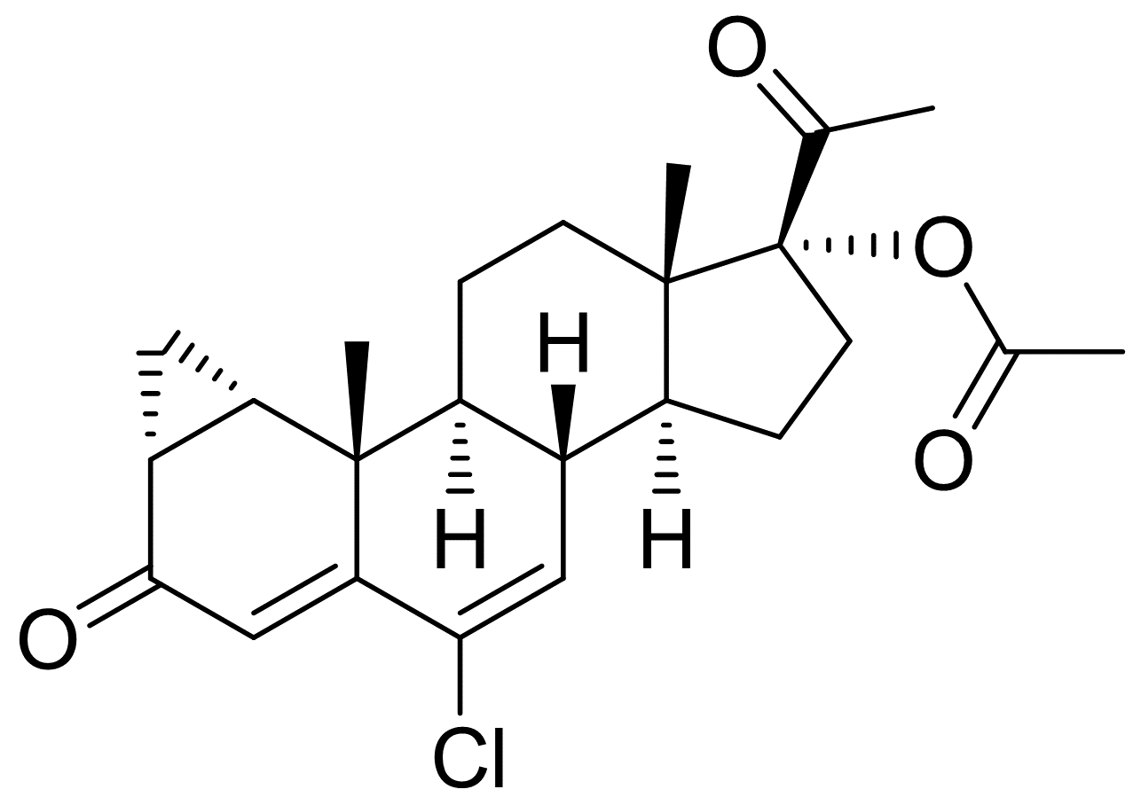 醋酸环丙氯地孕酮，化学对照品(100mg)