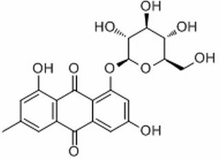 大黄素-8-β-D-吡喃葡萄糖苷，分析标准品,HPLC≥98%
