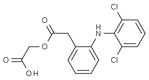 2-[(2,6-二氯苯基)氨基]苯乙酰氧基乙酸，化学对照品(100mg)