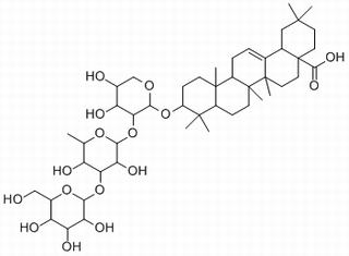 齐墩果酸-3-O-β-D葡萄糖( 1→3)-α-L-鼠李糖(1→2)-α-L-阿拉伯糖苷，分析标准品,HPLC≥98%