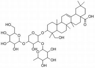 常春藤皂苷元3-O-α-L-吡喃鼠李糖-(1→2)-β-D-吡喃葡萄糖-(1→4)-α-L-吡喃阿拉伯糖苷，分析标准品,HPLC≥96%
