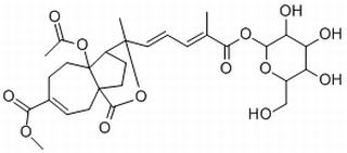 土槿皮乙酸-O-β-D-葡萄糖苷，分析标准品,HPLC≥98%