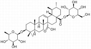 3-邻(6-脱氧-beta-D-吡喃葡萄糖苷) 28-O-beta-D-吡喃葡萄糖鸡纳酸酯，分析标准品,HPLC≥98%