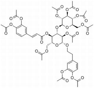 (E)-2-[3,4-双(乙酰氧基)苯基]乙基 3-O-(2,3,4,6-四-O-乙酰基-BETA-D-吡喃葡萄糖基)-BETA-D-葡萄糖苷 2,6-二乙酸酯 4-[3-[3,4-双(乙酰氧基)苯基]-2-丙烯酸]酯，分析标准品,HPLC