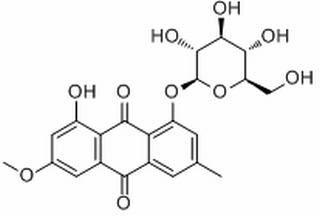 大黄素甲醚-8-O-β-D-葡萄糖苷，分析标准品,HPLC≥96%