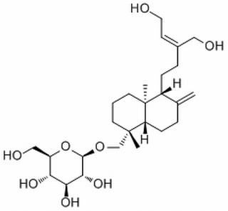 ent-Labda-8(17),13Z-diene-15,16,19-triol 19-O-glucoside,分析标准品,HPLC≥98%