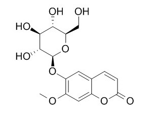 6-甲氧基香豆素-7-0-beta-D-吡喃葡萄糖苷，分析标准品,HPLC≥98%