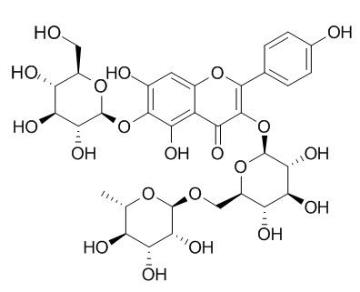 6-羟基山奈酚 3-芸香糖-6-葡萄糖苷，分析标准品,HPLC≥98%