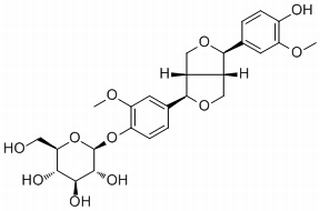 松脂醇-4-O-beta-D-吡喃葡萄糖苷，分析标准品,HPLC≥98%