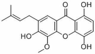 1,4,6-三羟基-5-甲氧基-7-异戊二烯基呫吨酮，分析标准品,HPLC≥98%