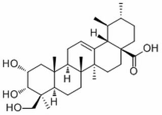 2,3,24-Trihydroxy-12-ursen-28-oic acid，分析标准品,HPLC≥98%