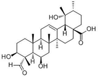 3,6,19-Trihydroxy-23-oxo-12-ursen-28-oic acid，分析标准品,HPLC≥98%