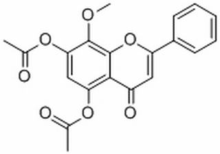 5,7-Diacetoxy-8-methoxyflavone，分析标准品,HPLC≥98%