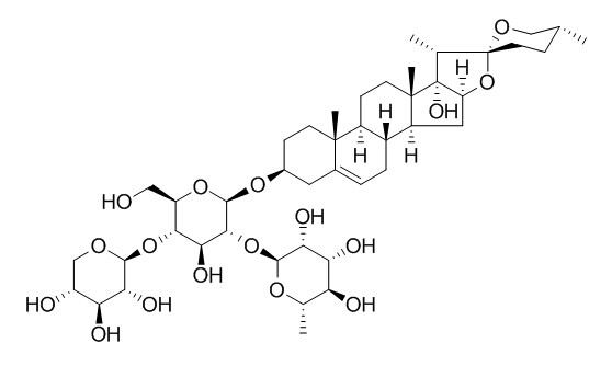 Glucopyranoside,(3beta,25R)-17-hydroxyspirost-5-en-3-yl，分析标准品,HPLC≥98%