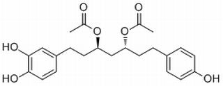 1-(3,4-Dihydroxyphenyl)-7-(4-hydroxyphenyl)heptane-3,5-diyl diacetate，分析标准品,HPLC≥98%